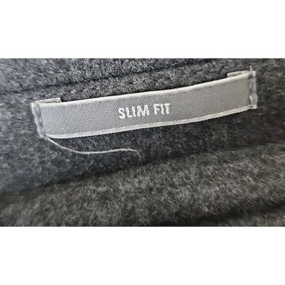 Michael Kors Men’s Overcoat Slim Fit Size XL Gray Stretch Wool Blend Coat t11 - Picture 8 of 10